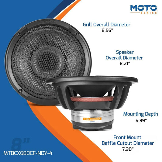 PRV Audio - 8" Coaxial Carbon Fiber Speaker (Each)