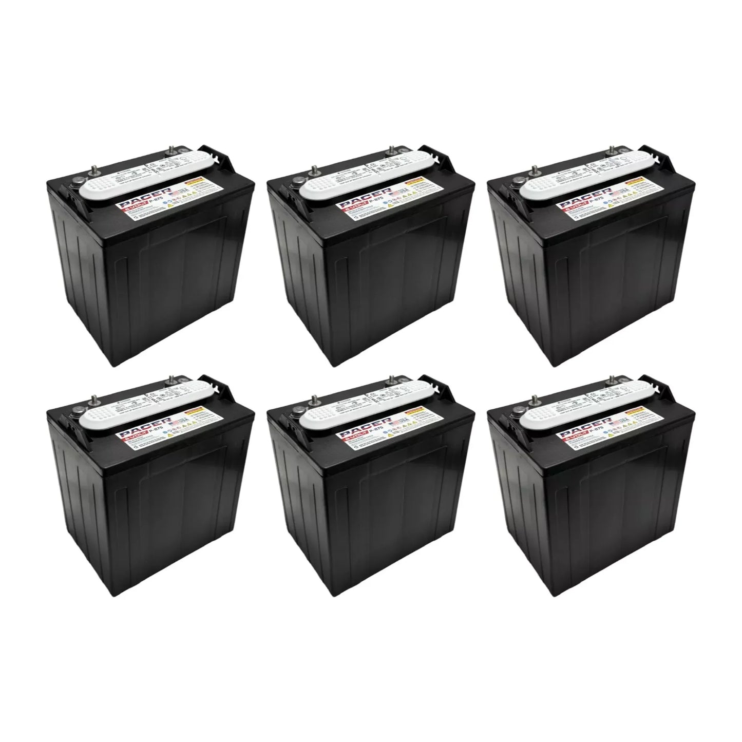 Pacer P-875 8 Volt 165Ah Deep Cycle Battery (6 Pack - 48V)