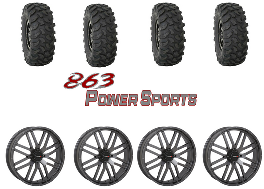 System 3 Off-XTR370 35"X10RX20 on System 3 Matt Gunmetal Grey Wheels Set