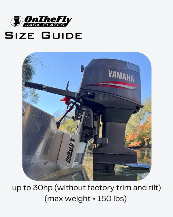 OnTheFly Large Manual Jack Plate (up to 50hp motors)