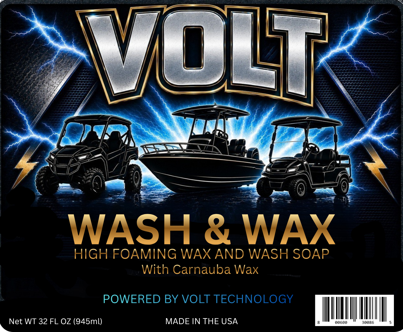 VOLT Premium Car Wash Soap with Carnauba Wax (1 gallon)