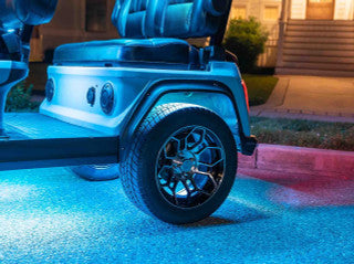 LEDGlow Golf Cart 4pc Wheel Well Add-On Lighting Kit for Bluetooth Million Color Expandable LED Kits