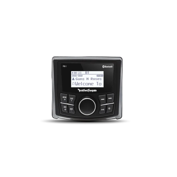 Rockford Fosgate PMX-1 Punch Marine Grade Media Receiver with 2.3" Dot Matrix Display