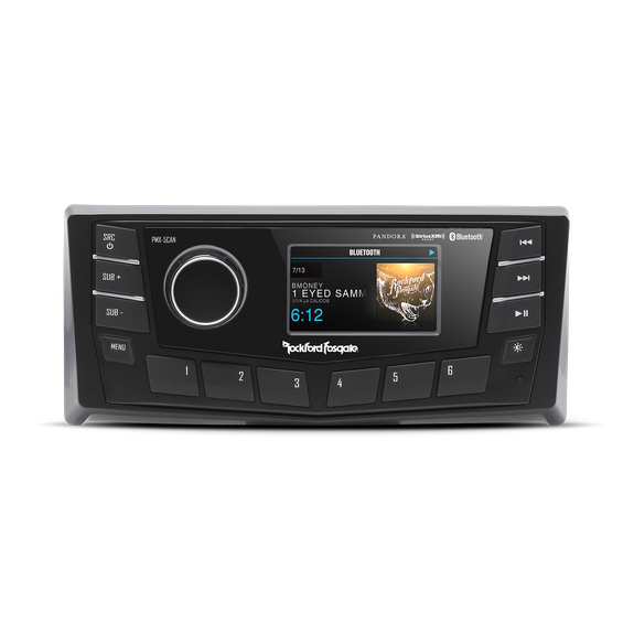 Rockford Fosgate PMX-5CAN Marine AM/FM/WB Multi-Zone Digital Media Receiver 2.7" Display w/ CAN-bus