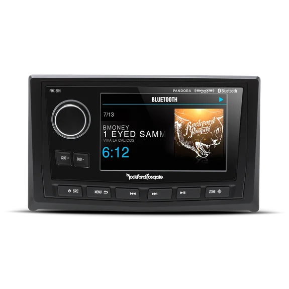 Rockford Fosgate PMX-8DH Punch Marine Full Function Wired 5" TFT Display Head