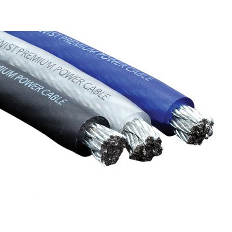 Stinger Marine matte blue Hyper-Flex wire, 705 cables/miscellaneous electronic accessories, shown in close-up view.