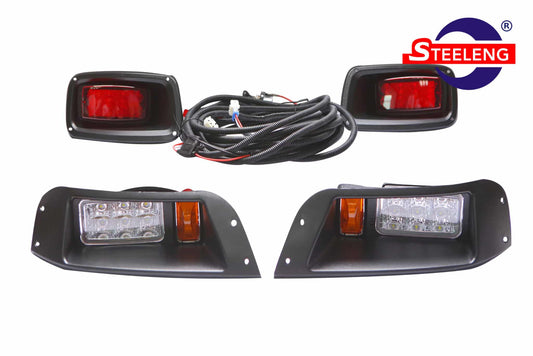STEELENG  EZGO TXT 1996-2013 Golf Cart Adjustable LED Headlights / Tail lights